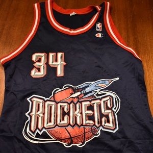 Vintage 90s Champion Hakeem Olajuwon Jersey 40